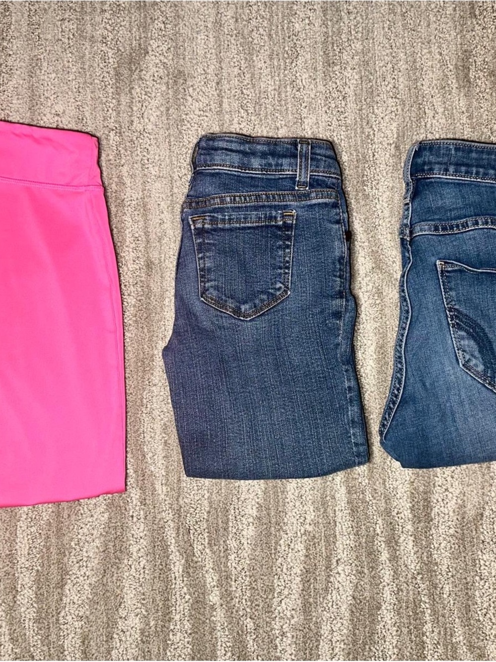 Girls Jeans & Athletic Leggings Bundle | 3 pieces